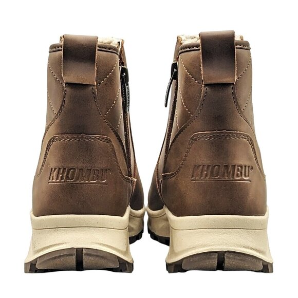 Khombu Women 9 Dusk All Weather Boot Faux Leather Zip-up Outdoor Winter Shoes - Picture 5 of 12